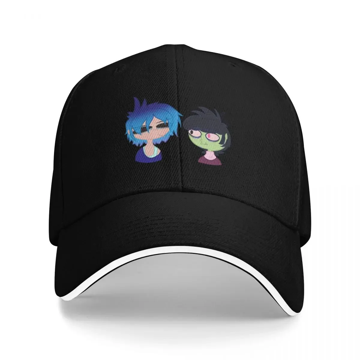 2-D and Murdoc Scribble Baseball Cap funny hat fishing caps man Visor Horse Hat Men Hats Women's