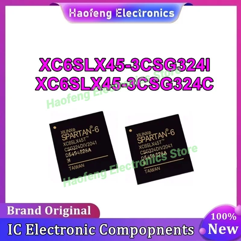 XC6SLX45-3CSG324C XC6SLX45-3CSG324I Original and authentic programmable logic device (CPLD/FPGA) chip. Package BGA-324