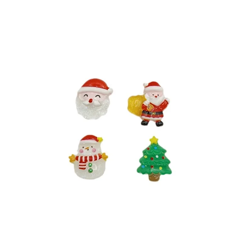 40PCS 3D Acrylic Cartoon Design Christmas Nail Art Decoration Charms Kawaii Accessories For Manicure Nails Supplies Products 5