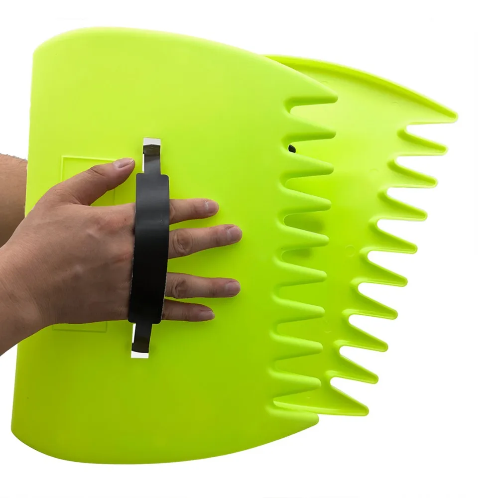 2PCS Plastic Material Leaf Grabber Set Handheld Design Fast Collection Leaf Scoop Claws Green Hand Rake Claws