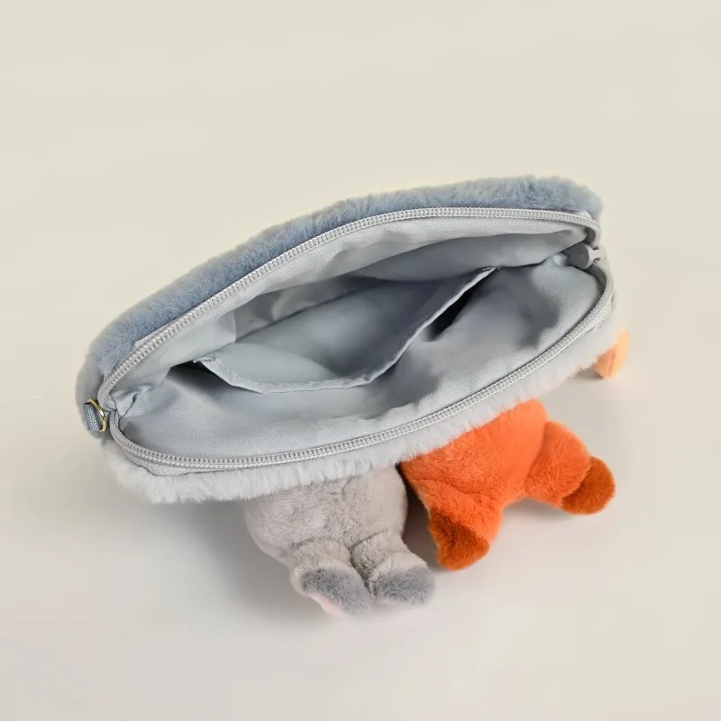 Disney Echte Zootopia Judy Plüsch Puppe Umhängetasche Nick Spielzeug Einzelne Schulter Pendler Tasche Pelzigen Tier Stofftier Rucksack