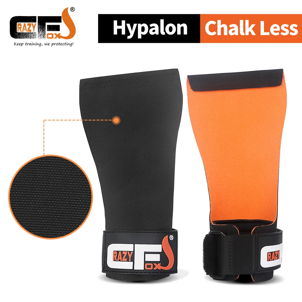 Hypalon chalk free weight Lifting Grips Heavy Duty Straps Alternative Power Lifting Hooks for Deadlift Wrist Support Calleras