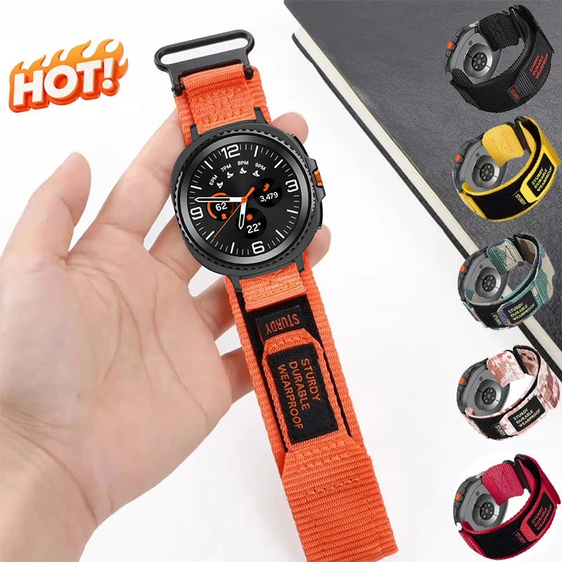 Nylonarmband für Samsung Galaxy Watch 8 Classic 46/8 9 40 44 mm, Ultra 47 mm, Sportarmband, Sportuhrband, Ersatzarmband.