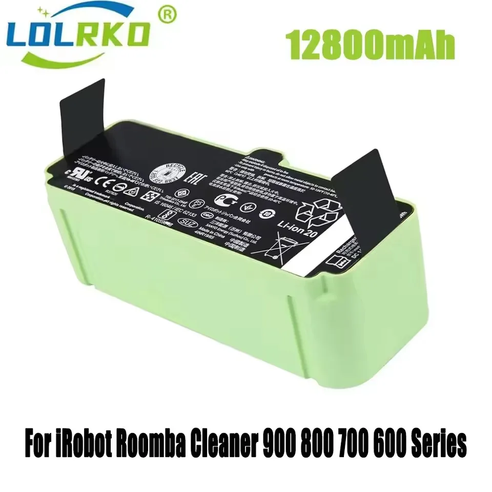 14.4V 12800mAh Li Ion Battery for iRobot Roomba Cleaner 900 800 700 600 Series 960 980 981 965 895 890 860 695 692 690 680 675