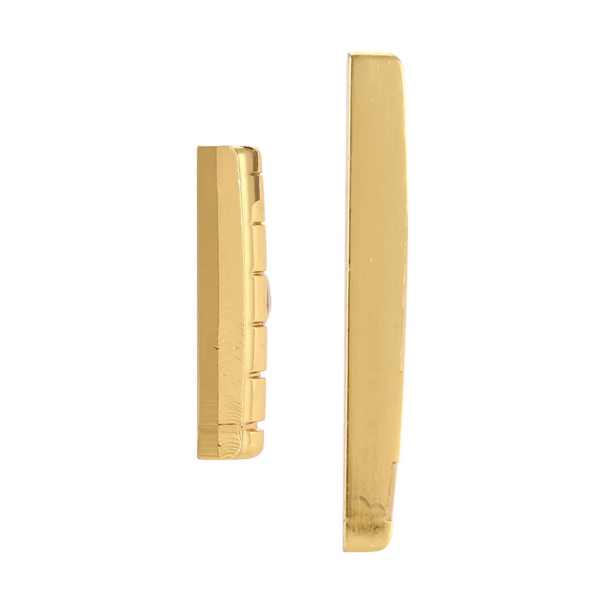 Brass 6 String Acoustic Guitar Bridge Nut and Saddle Rich