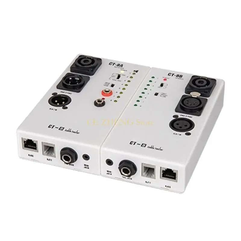 E56B RJ45 TRS TRS 테스트 기기 용 정확한 오디오 라인 테스터 CT8 모델