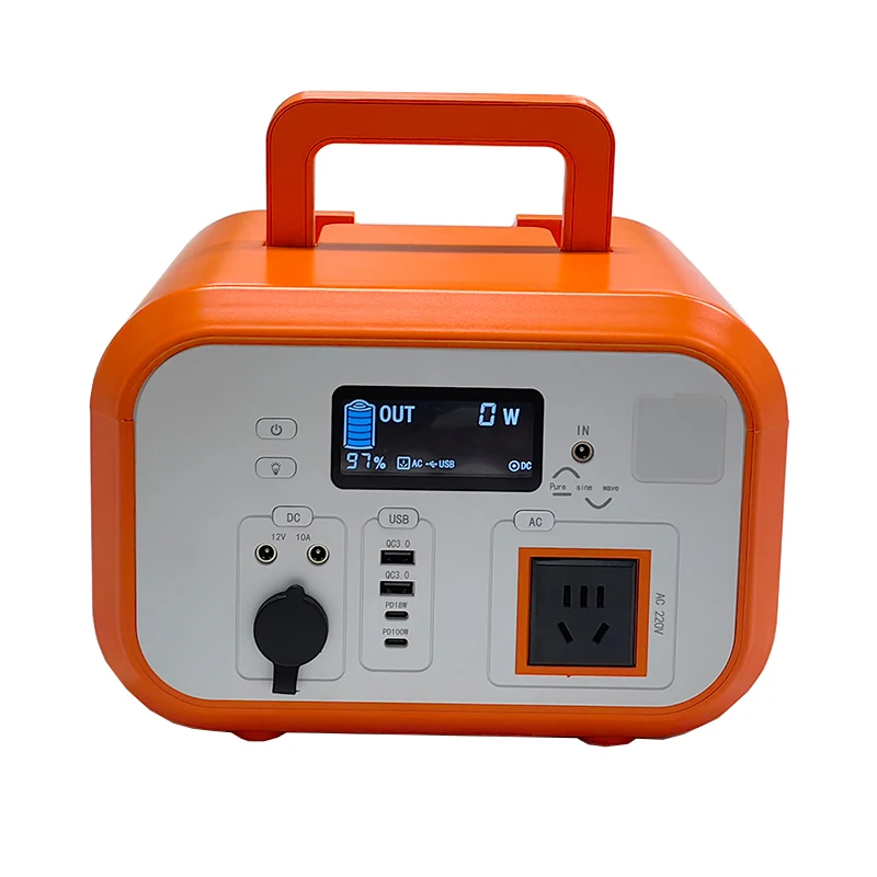 

New Energy Storage 600W USB PD100W DC AC Portable Power Charging Stations Solar Generator Home Outdoor Portable Power Battery