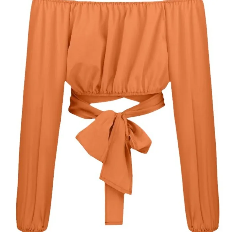 Fashionable Foreign Fashion Suit Women's Autumn Lace-up Long-sleeved Shirt Top High-waisted Hip-hugging Short Skirt