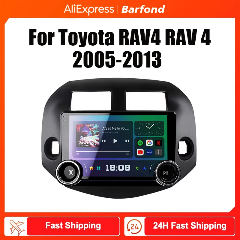 Barfond For Toyota RAV4 RAV 4 2005-2013 Car Radio Multimedia Video Player Navigation stereo GPS Android 2din dvd wifi