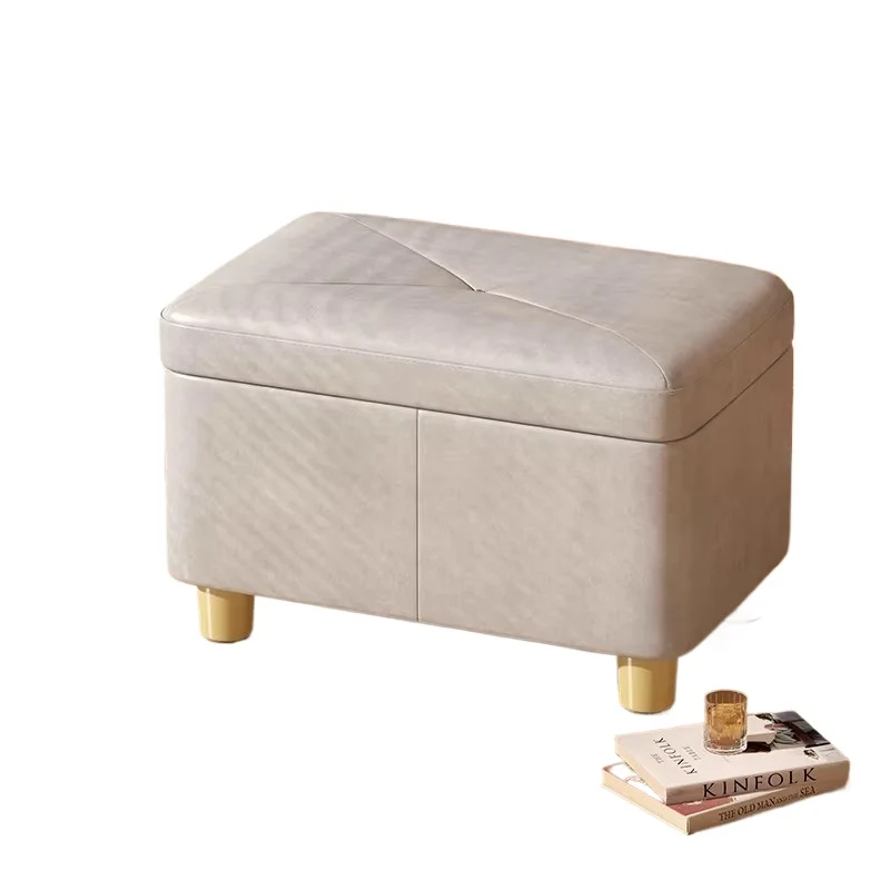 Storage Ottoman for Home Living Room Footstool Toy Organizer Bench Multi Functional Entryway Shoe Changing Stool