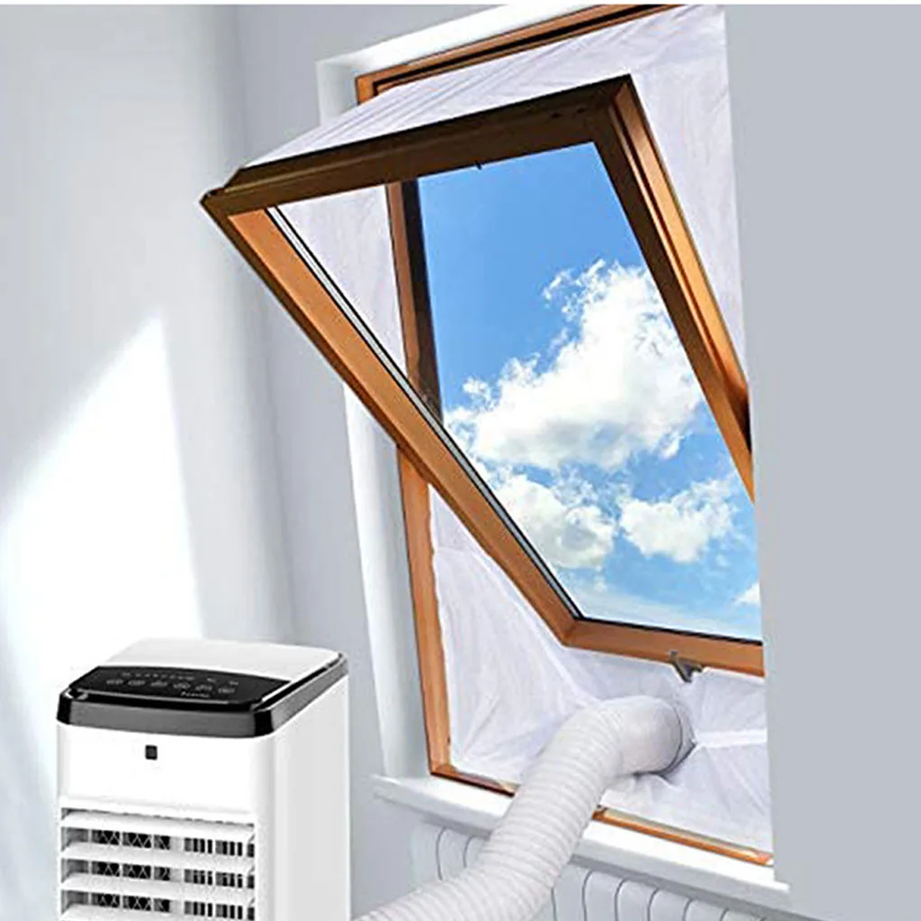 Air Conditioner Window Seal Zipper Opening For Easy Access Mobile Air Conditioning Sealing Cloth