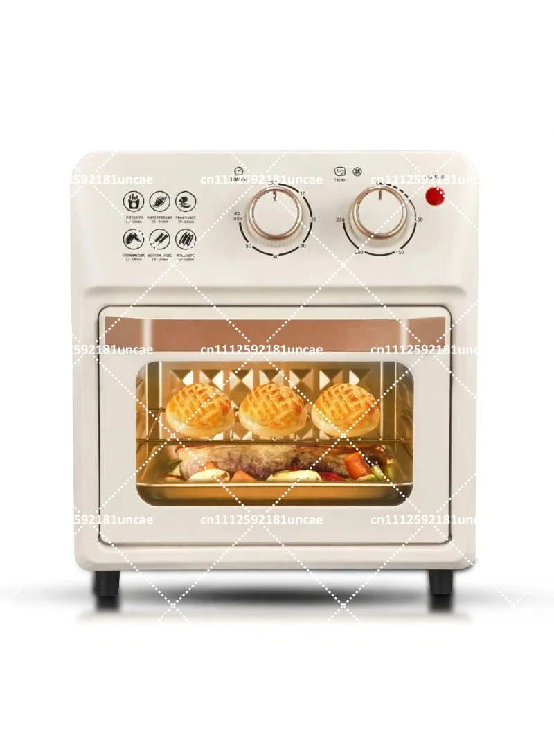 12L Multifunctional Electric Air Fryer Oven, Automatic Smart Oven with Visual Baking
