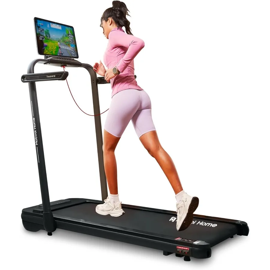 

Компактная портативная беговая дорожка под столом для домашнего офиса с пультом дистанционного управления с технологией Smart AI и подключением через приложение Идеально подходит для