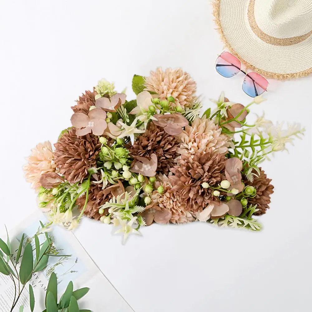 Beautiful Fake Flower Bouquet  Not Withered Photography Prop Fake Bouquet  No Watering Artificial Bouquet