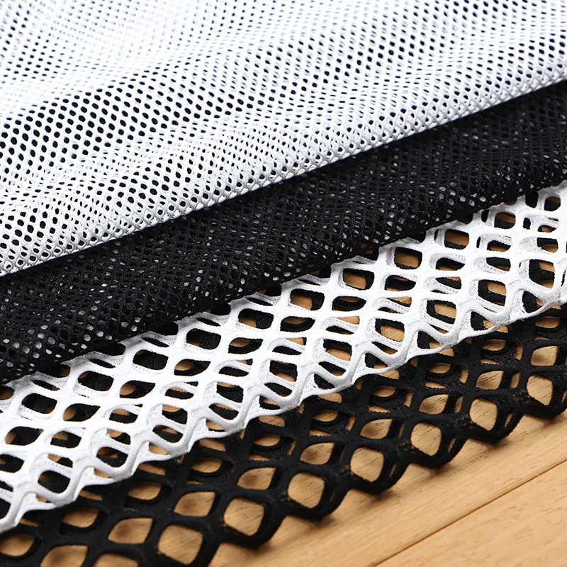 

Polyester Mesh Fabric Large Diamond Mesh cloth Fishnet Fabric for DIY Clothes Pants Shoulders Home Decoration by half Meter