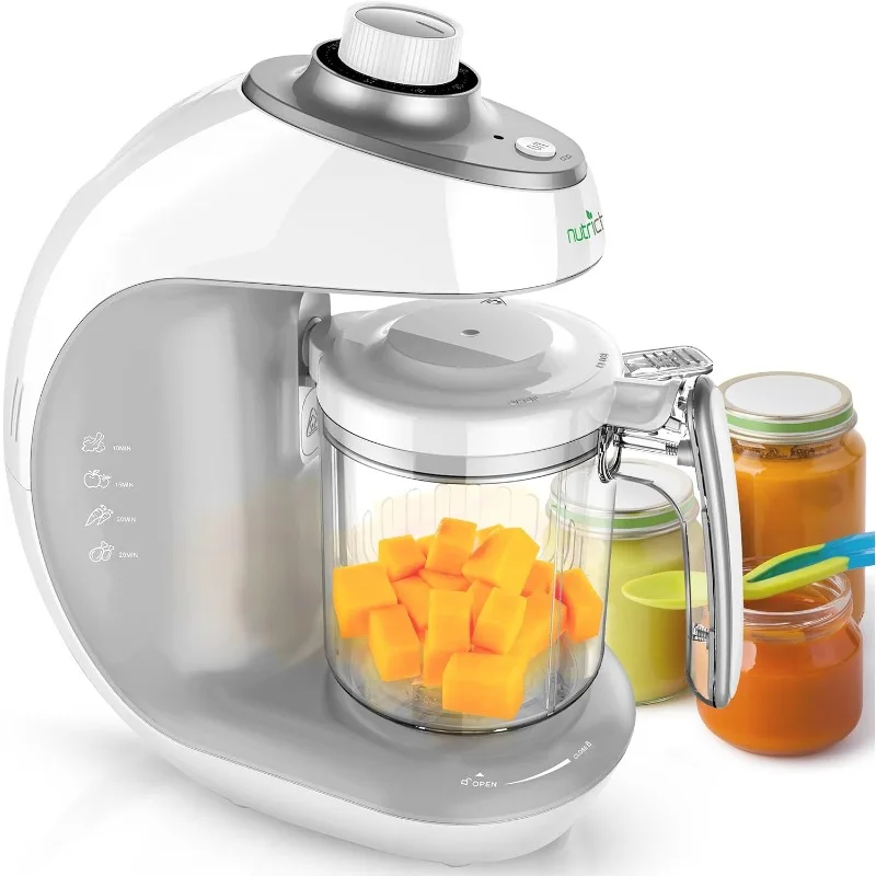 

NutriChef Baby Food Maker | 2-in-1 Steam Cooker & Puree Blender | Adjustable Steam Timer | Blend Organic Food for Babies,