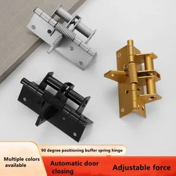 Multifunctional Door Closer Automatic Closing Hinge Buffer Invisible Door Spring Hinge 90 Degree Right Angle Positioning Hinge
