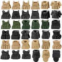 Military Building Blocks Mini Bricks Solider Figures Gifts Special Force Equipment Tactical Bulletproof Vests Armour Kids Toys