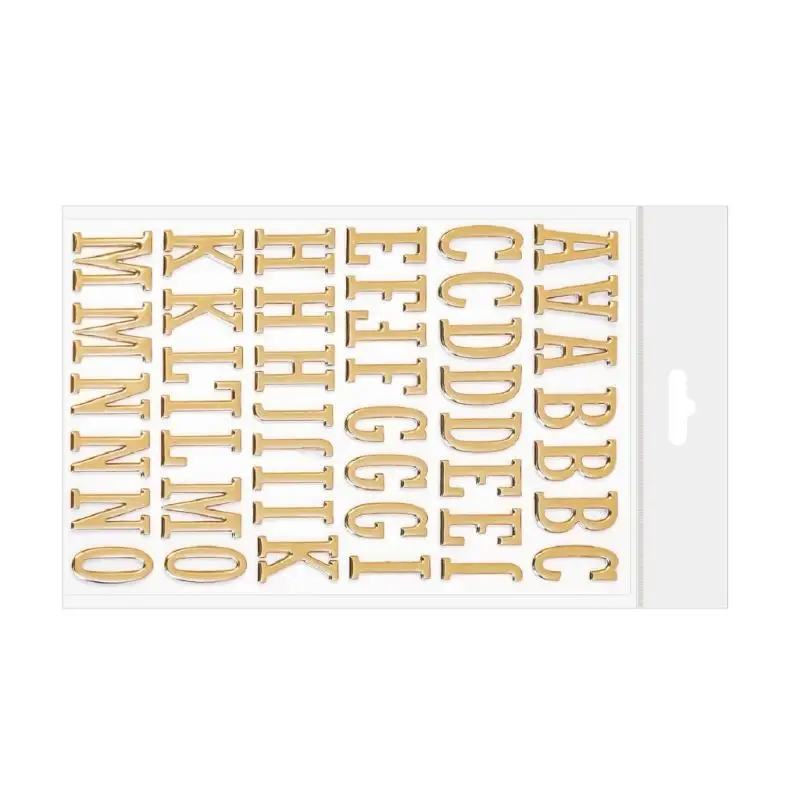 31BA 3 Sheets Selves Adhesive Letter Sticker Small Alphabets Sticker for Crafts Colored Alphabets Sticker Letter Sticker