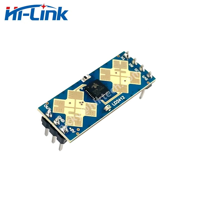 Free Ship Hi-Link New FMCW Radar Sensor Module HLK-LD2412 24G Human Presence Sensor Long-distance 9m Wider angle ±75° Smart home