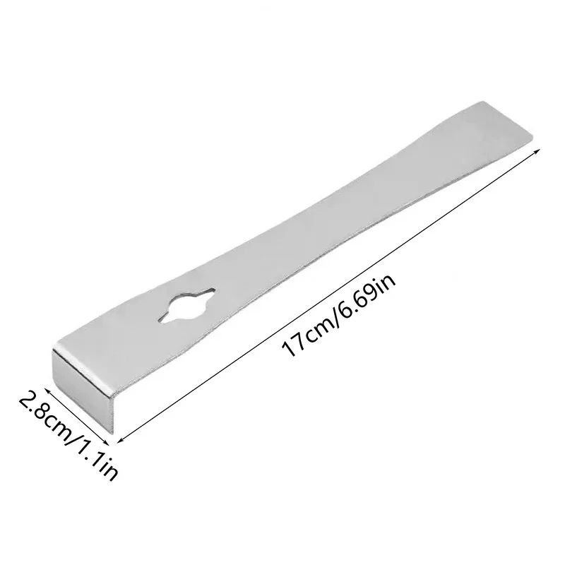 1PC 7-Inch Long Heavy-Duty Stainless Steel Pry Bar Scraper Flat Metal Tool for Automotive Repair And Removal image 3