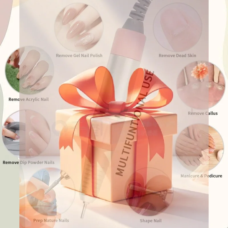 【HBA】35000rpm 5 pinos elétrica máquina de broca do prego alça handpiece pedicure substituição caneta manicure ferramenta beleza acessório