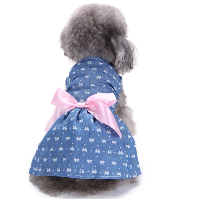 

Summer Pet Clothes Thin Breathable - Princess Dress for Kitten Puppy Pomeranian Teddy Bear Dogs