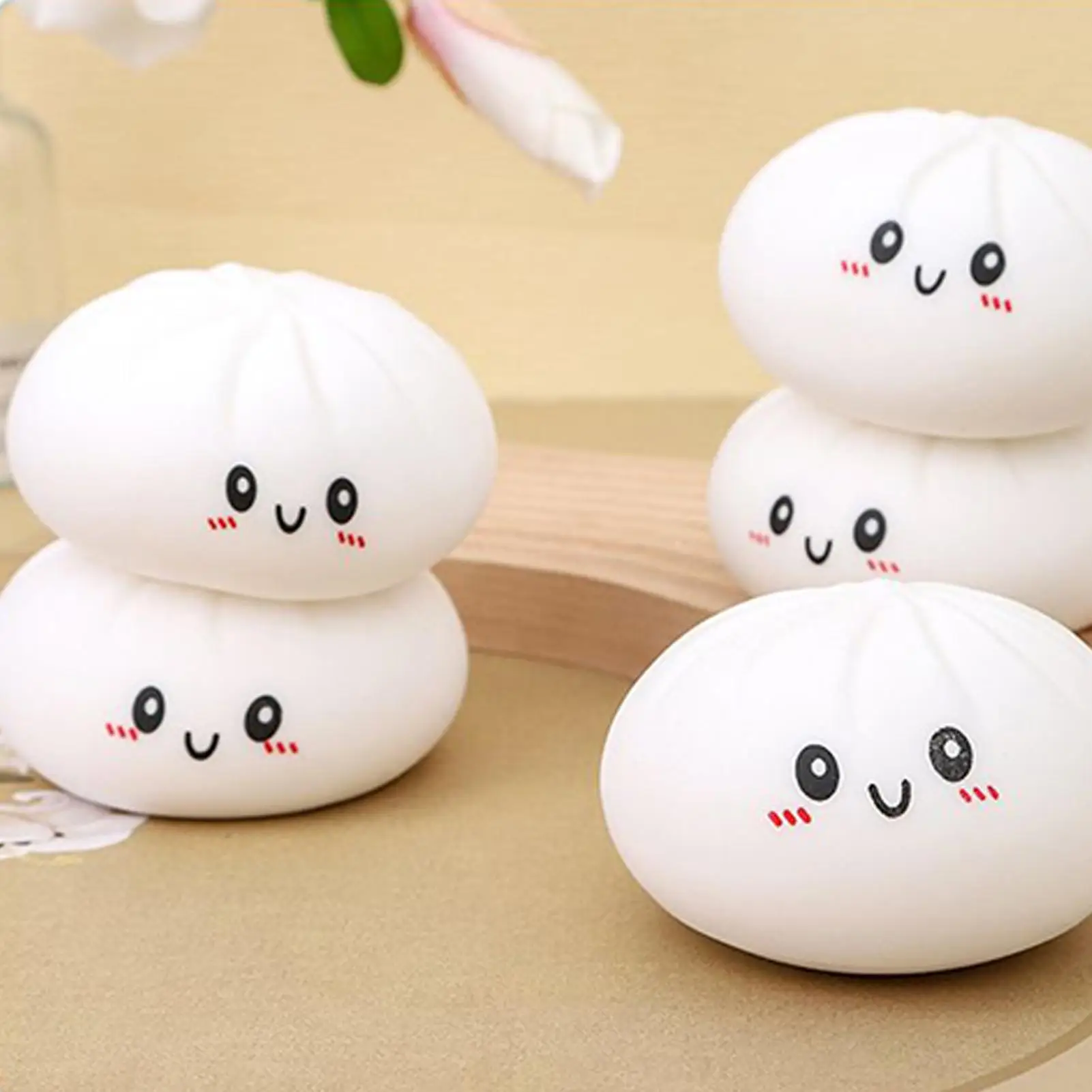 Sensory Squeeze Toy Cute Funny Sensory Soft Steamed Bun Squeeze Fidget Toys For Boys Girls Children Teens Adults Students Home
