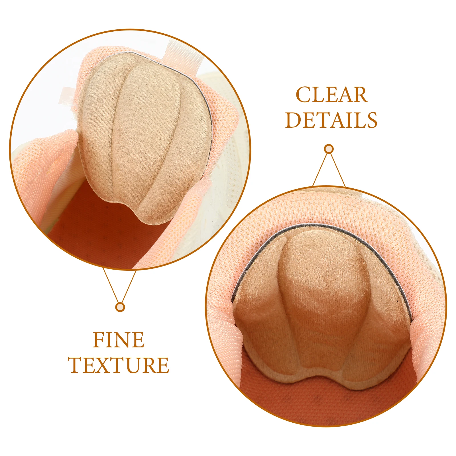 

Tongue Pads Shoe Inserts Suede Sponge Forefoot Cushions Non-Slip Foot Protection Pads Reusable Adhesive Metatarsal Cushion
