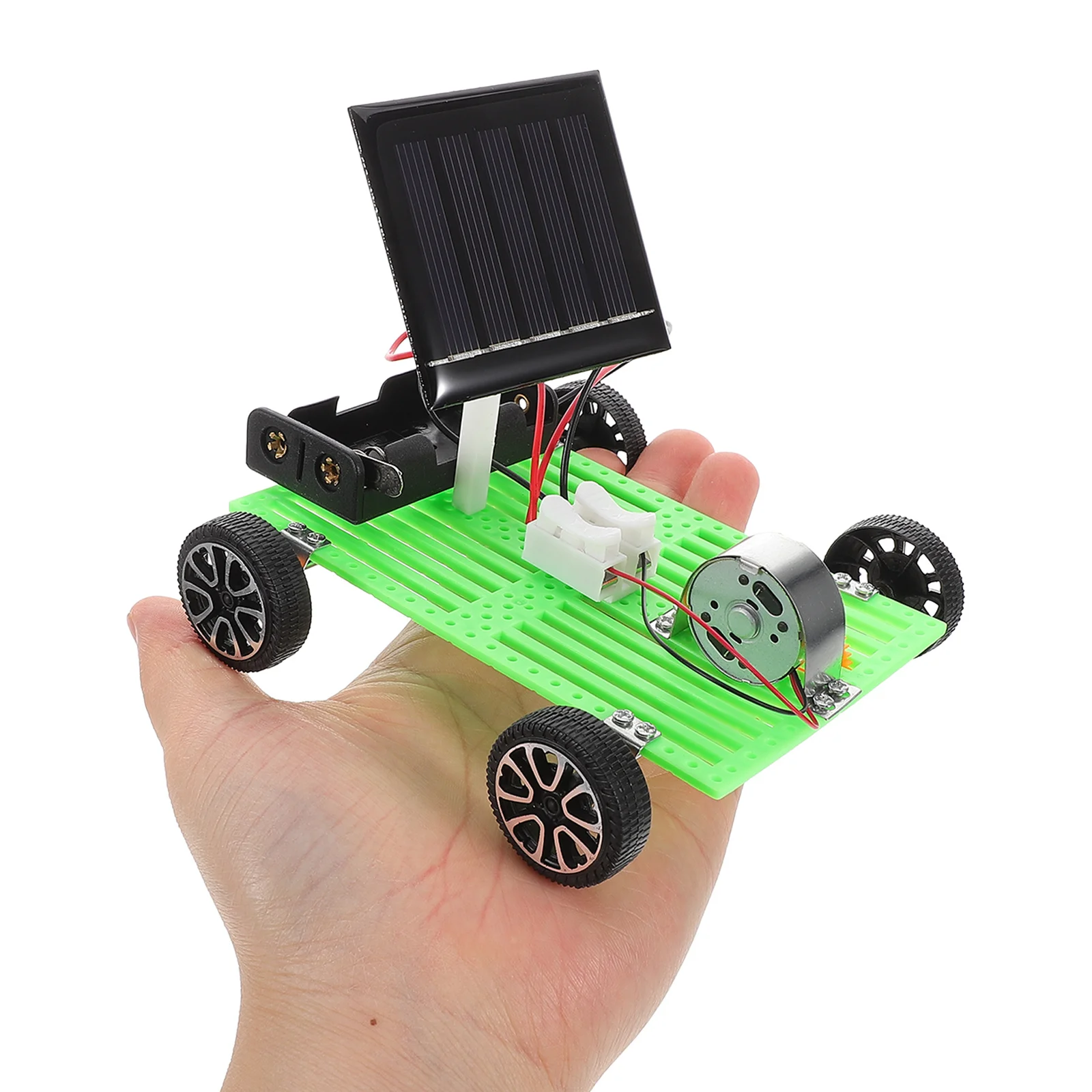 Zonne-auto Diy Science Kit Educatieve stamgebouwset op zonne-energie Draagbaar voor kinderen Monteer leerprop