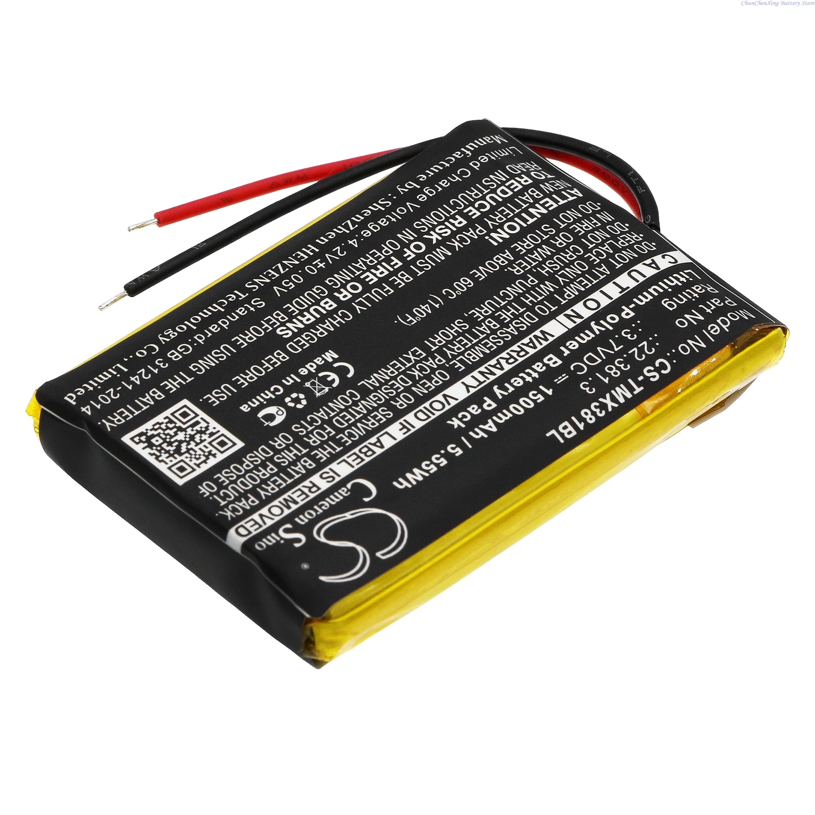 Replacement 3.7V 1500mAh Crane Remote Control Battery 22.381.3 for Teleradio TG-TX-MNL +TOOL