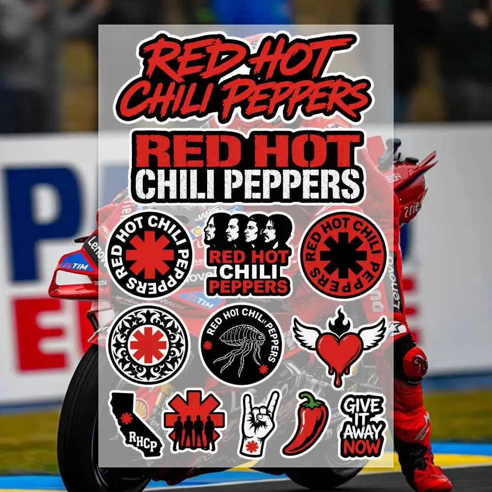 RE-D Hot C-hili PE-ppE-rs Moto Sticker Auto Body Bumper Windows Motorcycle Laptop Walls Vinyl Decal Car Tuning Accessories