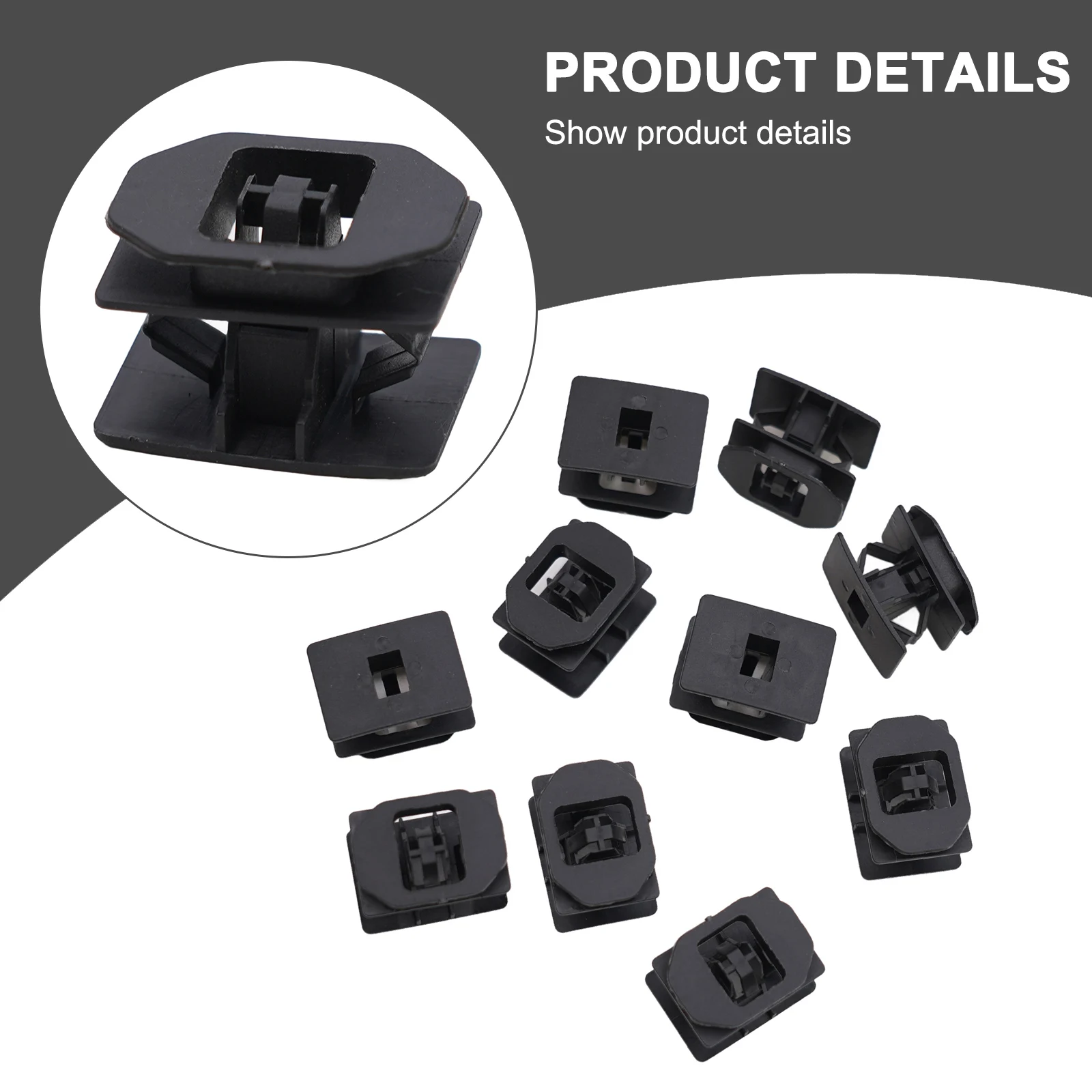 10 Rocker Panel Moulding Clips for Ford 500 from 2005 for onwards Replacement for 6G1Z5410182A Crafted from Black Nylon