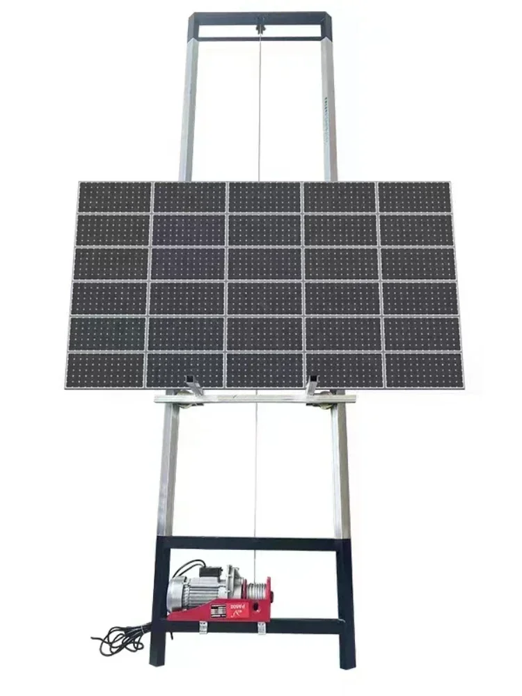 Photovoltaic Panel Lift Electric Small Lifter Crane Solar Panel Portable Glass Door and Window Lift