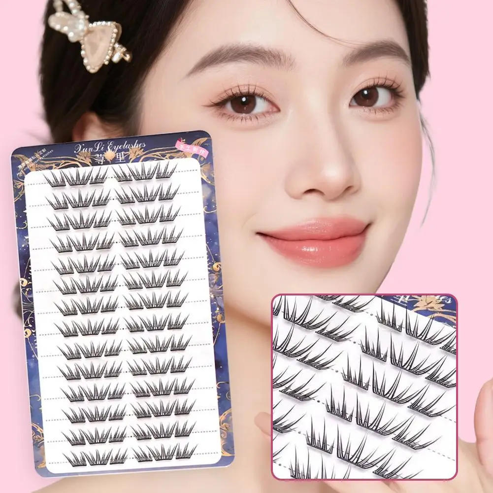 Lijmvrije Valse Wimpers Natuurlijke Enkele Cluster Manga 3D Tool Make DIY Groep Extensions Wimpers Meisje Koreaanse Make-up Oog V5R1