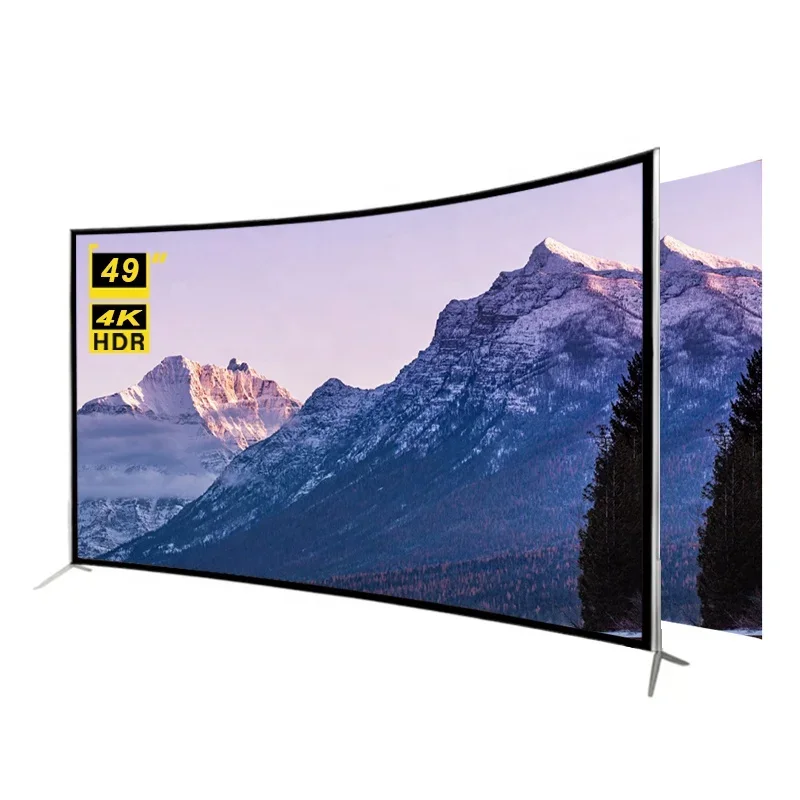 

STLF Усовершенствованная расширенная настройка STLF ZJW Дешевая цена 4K HD Устойчивый к падению телевизор 49-дюймовый изогнутый экран Android Smart Television