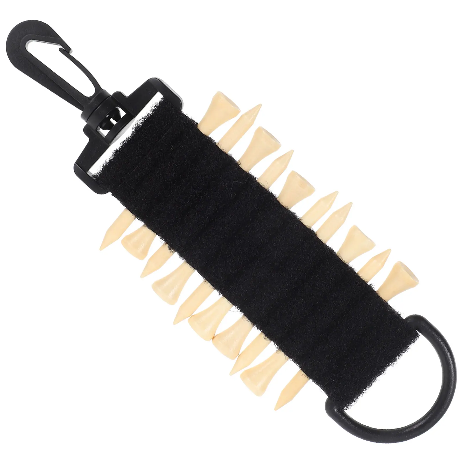 Golf Tee Tee Carrier Black Skull Double-sided Hanging Accessories Golfing Supplies TEE Organizer Lightweight Compact