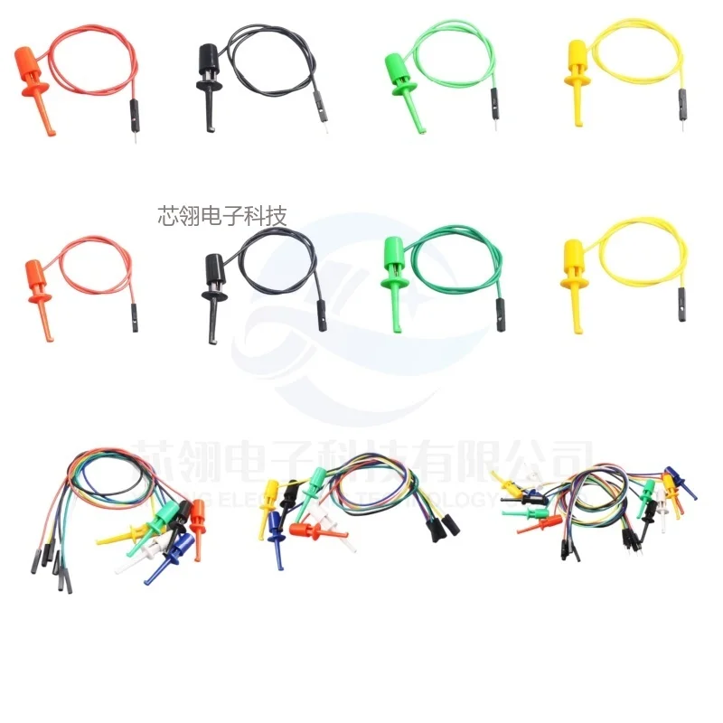 Test Hook with Male and Female Head, DuPont Line Transistor Tester, Electric Hook Type, Instrument Test Clip