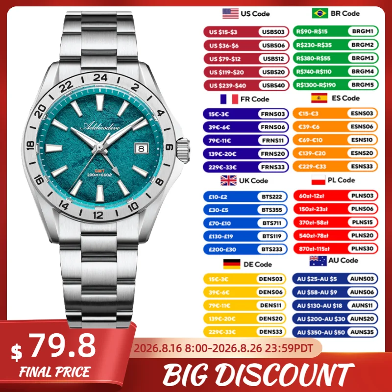Smartwatch New Watches For Men - ADDIESDIVE Nuovi Orologi al Quarzo da