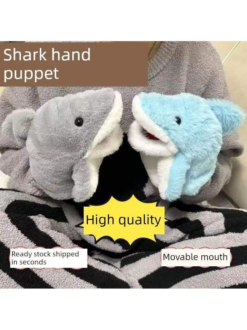 

Мягкая плюшевая игрушка-перчатка в виде маленькой акулы, кукла-марионетка, подарок на день рождения для пар, студентов, мягкие игрушки из ткани для младенцев