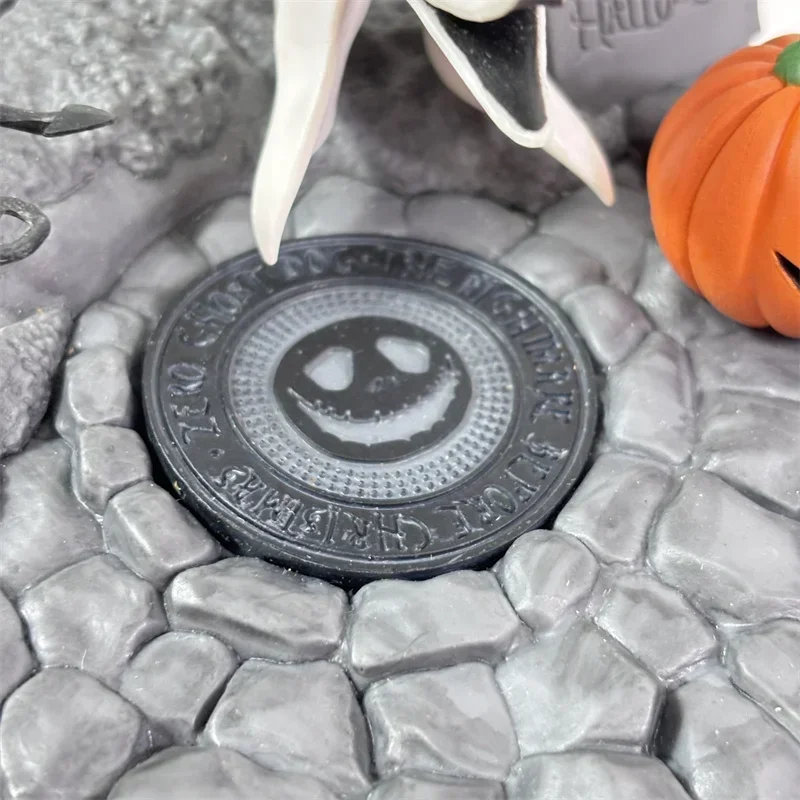 Disney Anime The Nightmare Before Christmas Funny Zero The Ghost Dog Action Figure Desktop Model Ornaments Toy Kid Birthday Gift