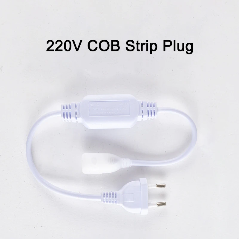 220V Waterproof Cob Led Strip Light Accessories Plug Connector