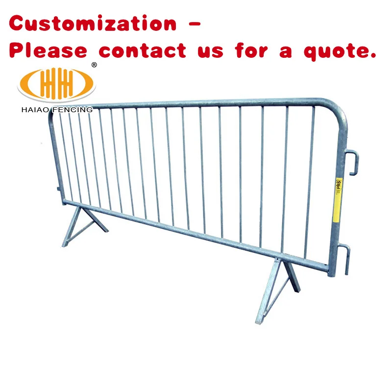 

custom.Portable Outdoor 1.5m Steel Security Crowd Control Barricade Concerts Events Parking Traffic Barriers