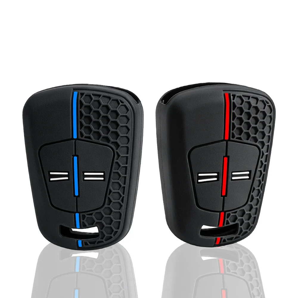 2 Buttons Silicone Car Key Housing Key Case Shell for Opel Vauxhall Astra H Cor-sa D Zaf-ira B 2005 2006 2007 2008 2009