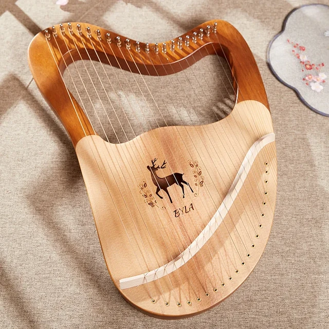 32 Strings Lyre Harp High Quality Wooden Spruce Log Harp Classical Stringed  Instruments With Tuning Tool EVA Bag For Beginner