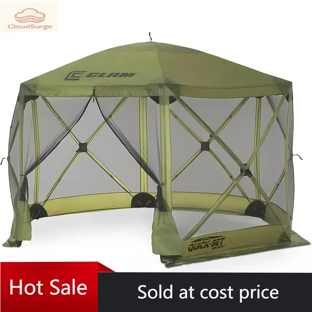 

Акция: ограниченное предложение по цене! Портативная сверхпрочная уличная беседка, 11,5 футов, зеленая, подходит для кемпинга, пляжа и отдыха.