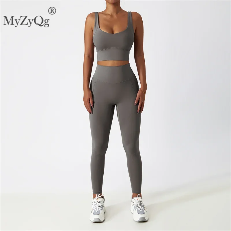 MyZyQg Women Breathable High-intensity Running Sports Underwear Pants Set Quick Dry Gathered Shockproof Fitness Leggings Set