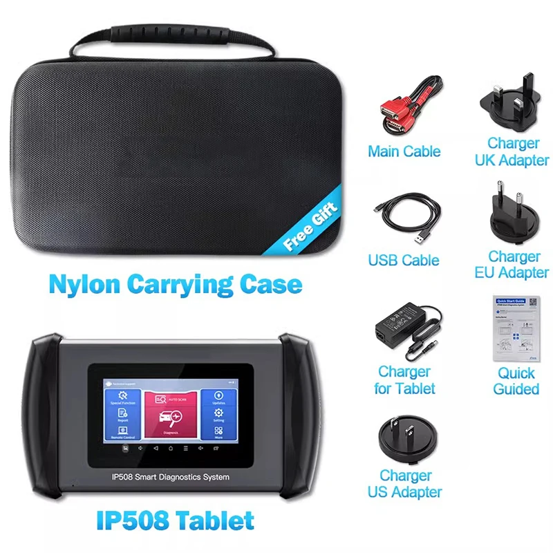 جهاز اختبار السيارة obd تشخيص الأعطال IP508 مفتاح مطابقة البرمجة تفسير رمز الخطأ/التخليص أندرويد 10.0