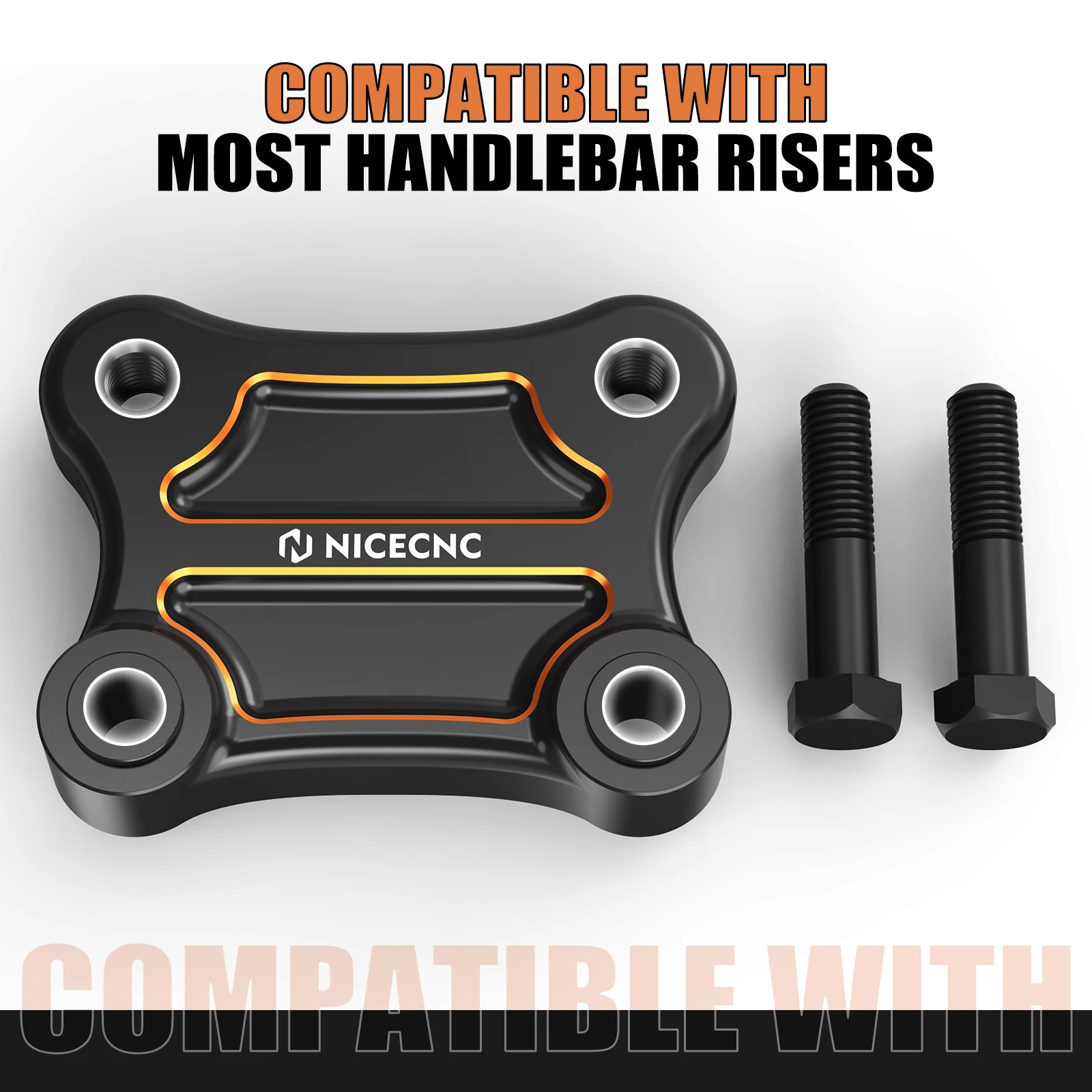 For Harley Street Glide FLHX /Special FLHXS 2014-2023 NICECNC Handlebar Riser Pull Back Plate Electra Glide FLHT CVO Tri Glide