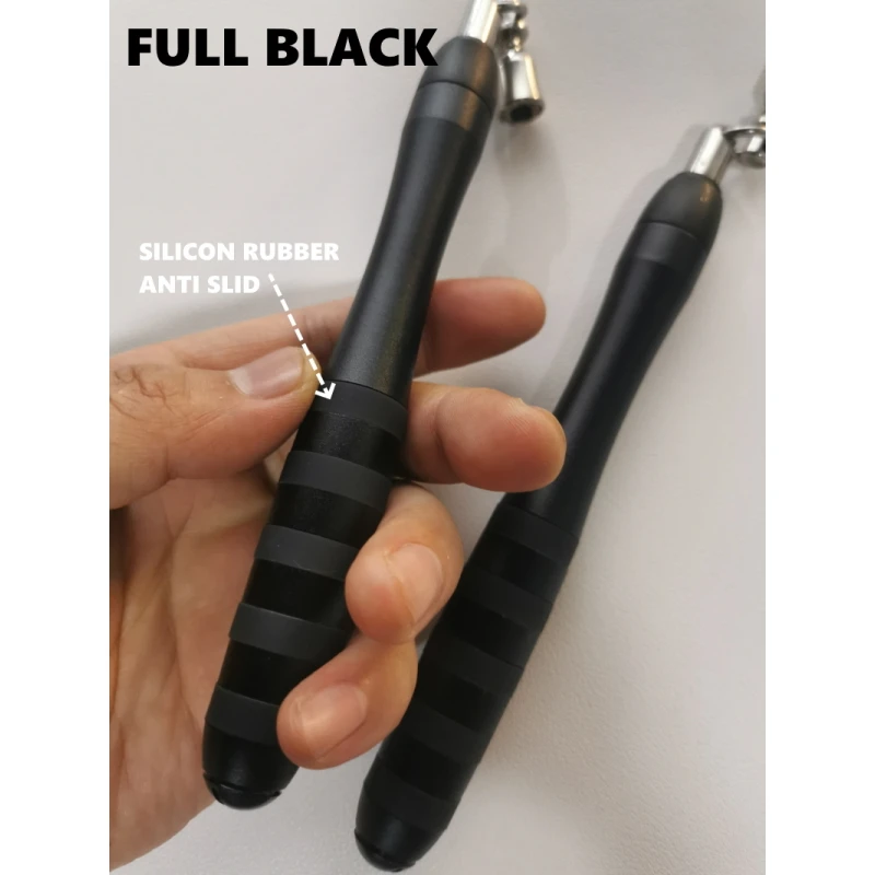 NEVERTOOLATE Metal handle with connector lock head ra IGNITE same system ball bearing heavy crossrope crossfit jump skip rope